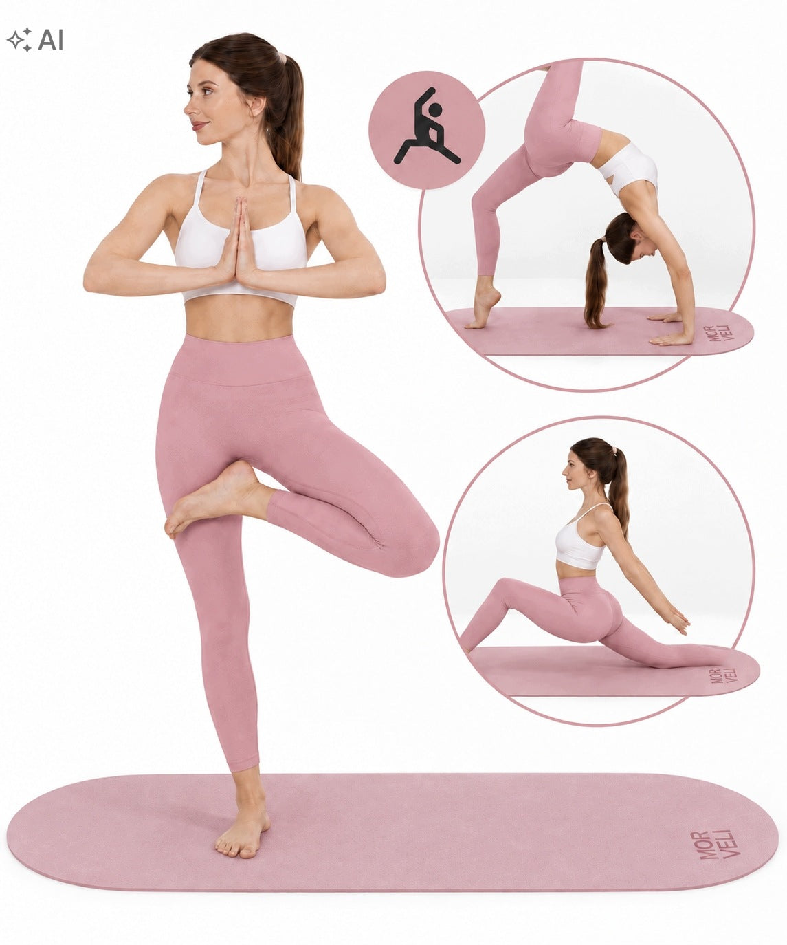 Mata do jogi TPE Lilac, w praktyce